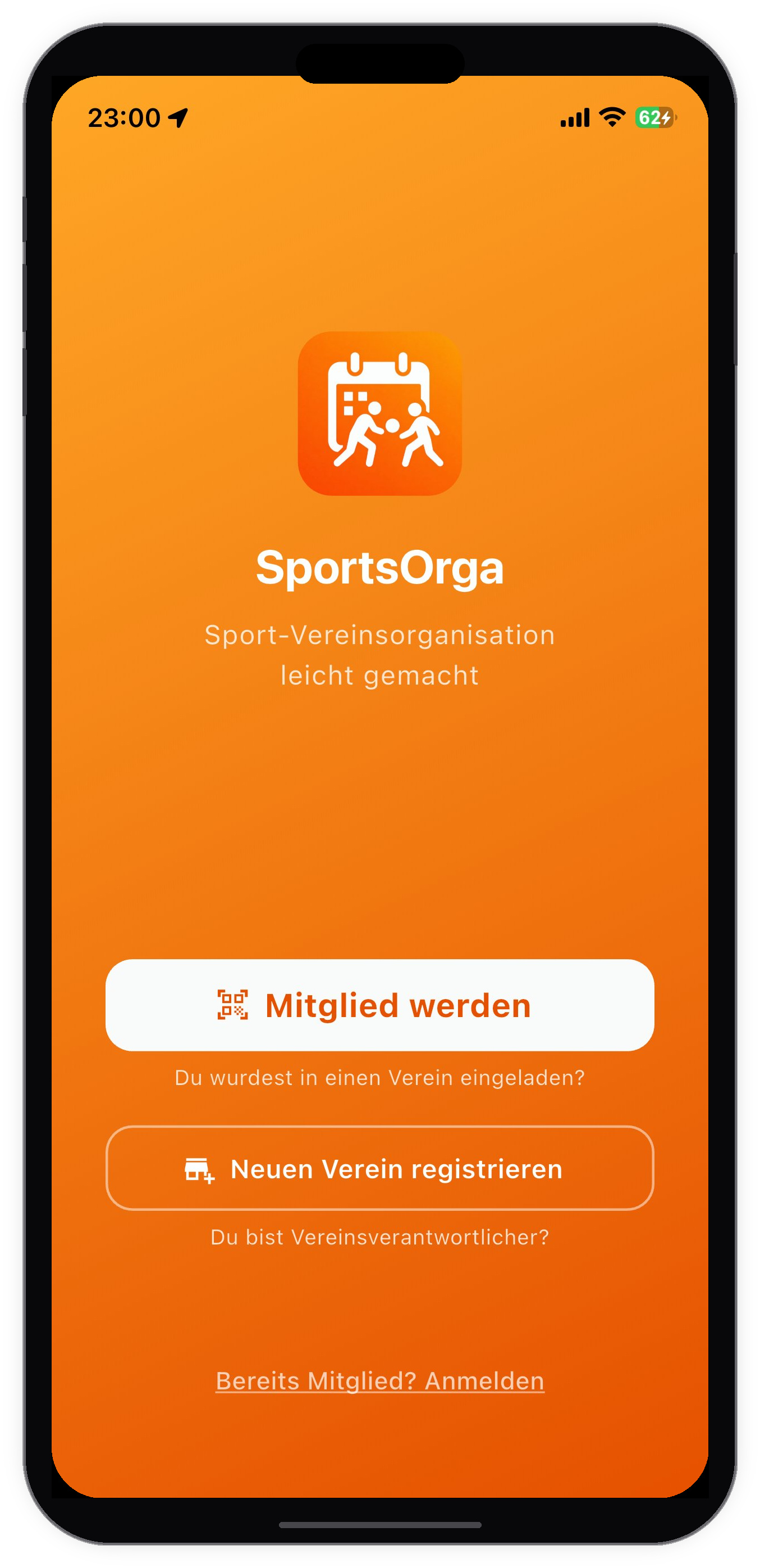 SportsOrga App